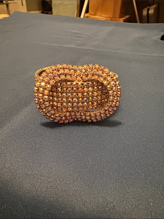 Jewelry - Aurora Borealis buckle style hinged bracelet